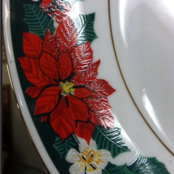 Tienshan Deck the Halls Dinner Plate - Picture 2 of 4